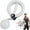 White, variant on Arm Hoop, 360° Forearm & Wrist Trainer with Digital Counter, Arm Toning Exerciser for Women & Men, Upper Body Strength Fitness Gear for Home Gym