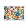 thumbnail image 2 of Vintage Botanical Sun Sail Shades Rectangle Canopy,Sunlight Block Heavy Duty Curved Backyard Shade Cover, Spring Floral Summer Vintage Waterproof Sun Shades for Patios Garden Pergola Outdoor 12'x16', 2 of 9