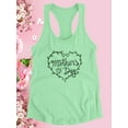 thumbnail image 3 of Mother's Day Plant Heart Racerback Tank Women -Image by Shutterstock, Female XX-Large, 3 of 4