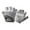 Grey, variant on Kids Teen Half Finger Gloves Non Grip for Bike Riding Scooter Outdoor Sports Youth Fingerless Sports Gloves Black 10 Years-12 Years