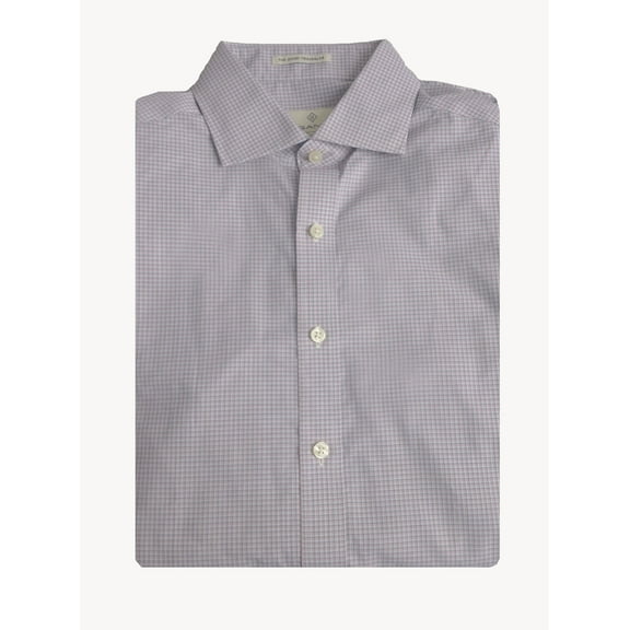 GANT DIAMOND G Men's Sky Madras Check Fitted Spread Collar 303827 Size 40