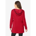 thumbnail image 2 of Woman Within Plus Size V-Neck Hoodie Sweatshirt, 2 of 6
