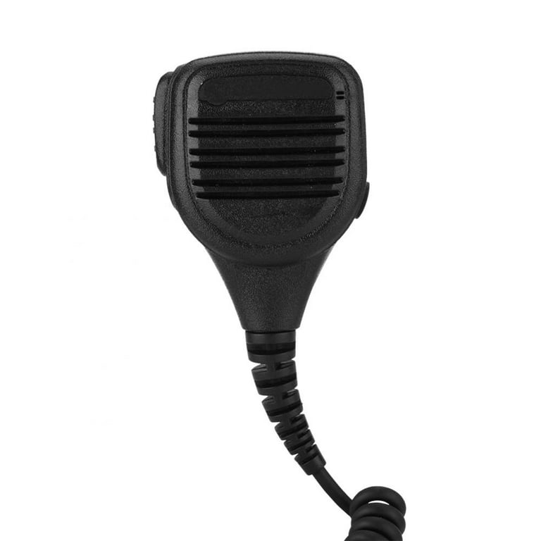 Micrófono de solapa con auricular lobular para walkie-talkies(doble jack  90º) (pinganillo) – Mercatron – Tienda Online
