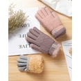 Women's Winter Gloves 2Finger Touch Screen Warm Fleece Lined Knit