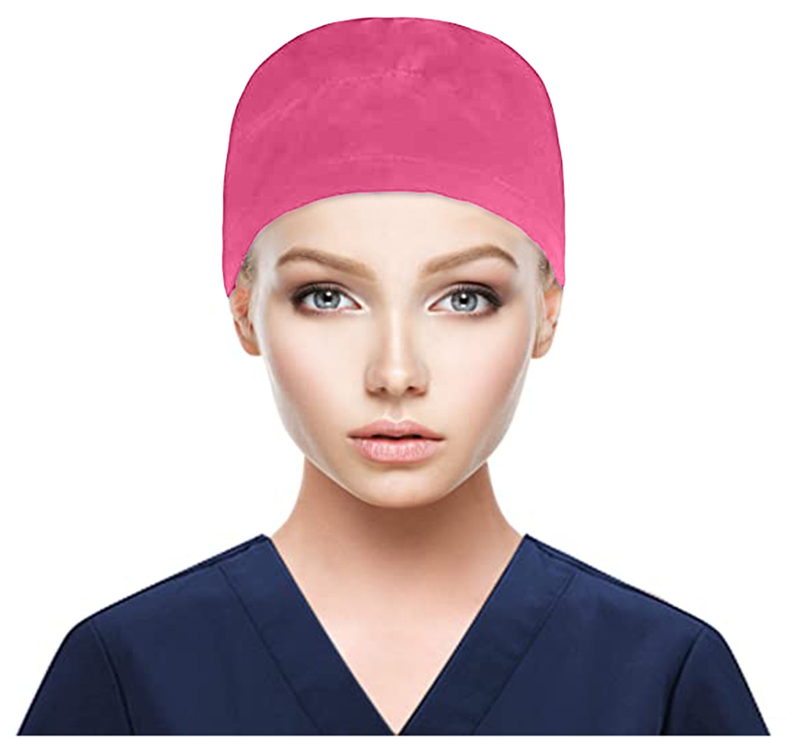 Hat Scrub Cap With Buttons Bouffant Hat 
