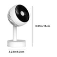 thumbnail image 3 of Summer Portable USB Charging Desk Fan, 3-Speed Adjustable, Rotatable Mute Fan, Compact Stylish, for Office Bedroom Living Room, 3 of 8