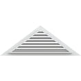 thumbnail image 4 of Ekena Millwork 80"W x 26 5/8"H Triangle Gable Vent (96 1/2"W x 32 1/8"H Frame Size) 8/12 Pitch Functional, PVC Gable Vent with 1" x 4" Flat Trim Frame, 4 of 14