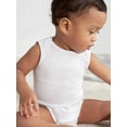 thumbnail image 3 of Gerber Baby Boy, Baby Girl, & Unisex Sleeveless White Onesies Bodysuits, 8-Pack (Newborn-24 Months), 3 of 10