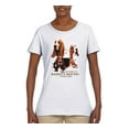 thumbnail image 2 of If It's Not a Bassett Hound Its Just a Dog Gift | Womens Dog Lover Graphic T-Shirt, White, X-Large, 2 of 3