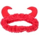 thumbnail image 4 of Diadema de cuerno de diablo, diadema de maquillaje, diadema de felpa para Spa, diadema para lavarse la cara, diadema para mujer, 4 of 6