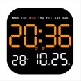 thumbnail image 1 of Relojes de Pared Digitales Temperatura Fecha Semana Visualización Reloj de Mesa Electrónico Reloj Despertador LED Montado en la Pared Control Remoto, 1 of 5