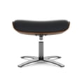 thumbnail image 5 of Jennifer Taylor Home Jovan 20.5" Mid-Century Modern Genuine Leather Footstool Ottoman, Shadow Gray Leather, 5 of 8