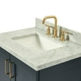 thumbnail image 4 of Ariel Taylor 31 In. Rectangle Sink Vanity With Carrara White Marble Countertop In Midnight Blue, 4 of 10
