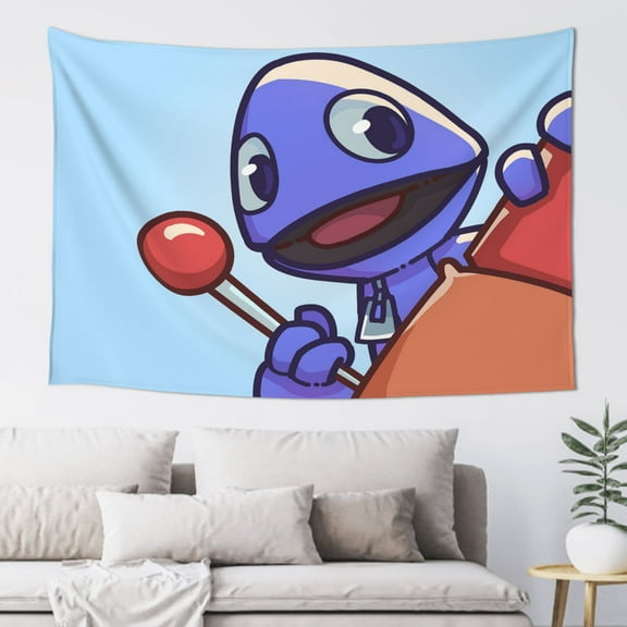 Yeeps Hide and Seek Wall Tapestry Poster for Bedroom Aesthetics Room Decor Flag Wall Hanging for Teen Girls Men Dorm Living Room (60''x40'')