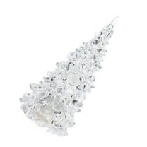 Acrylic LED Mini Christmas Tree Night Light for Kids Desktop and Hallway Holiday Decor, Festive Miniature Xmas Decoration