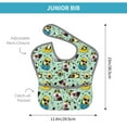 thumbnail image 4 of Easygdp Green Cute Avocado Bibs For Babies, Baby Bibs for Eating, Toddler Bibs, Waterproof Bibs, Feeding Bibs, for Toddlers, Boys, Girls, 4 of 8