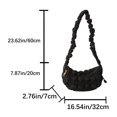 thumbnail image 3 of Women Crossbody Bag Pleated Cloud Messenger Bags Quilted Padding Lady Tote Bags, 3 of 9