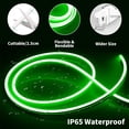 thumbnail image 2 of WANGQ LED Strip White 16.4ft/5m Neon Strip 12V Silicone Waterproof Flexible LED Neon Rope Light (Power Adapter Not Included), 2 of 7