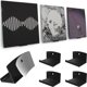 thumbnail image 1 of Adhesivo JP moderno para soporte de pared para discos de vinilo (paquete de 4), negro, 1 of 8