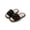 Black, variant on Womens Sequined Cotton Slippers for Indoor Home Use, Candy Color Breathable Open Toe Summer Shoes with Anti-Slip Sole, Lightweight Soft Cushioned Footwear for Bedroom Comfort