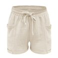 thumbnail image 2 of Women Cotton Drawstring Sweat Shorts, Summer Casual Athletic Lounge Shorts | Loose Relaxed Fit, Lightweight Summer Shorts Great for Running, Gym Workouts And Daily Home Loungewear, 2 of 6