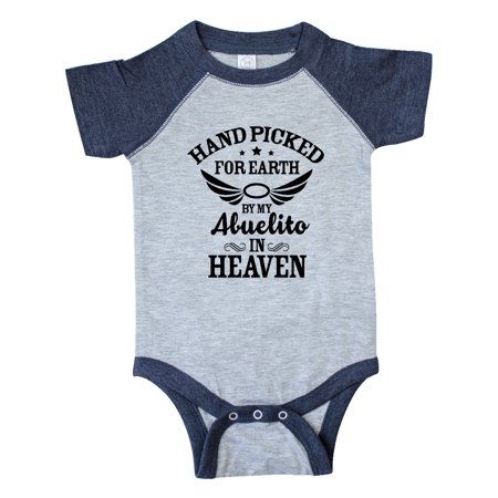 

Inktastic Handpicked for Earth By My Abuelito in Heaven Gift Baby Boy or Baby Girl Bodysuit