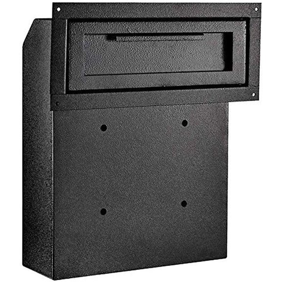 DuraBox Through-The-Door Locking 9" Deposit Drop Box, D500, Black