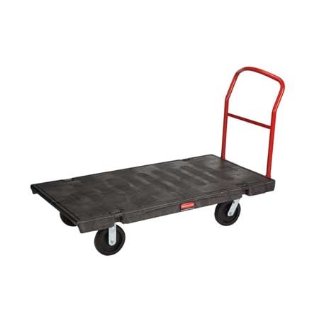 RUBBERMAID FG446600BLA Standard Platform Truck,2000 lb.