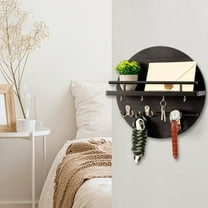 shyuyusa Wooden Wall-Mounted Shelf - Classic Round Design