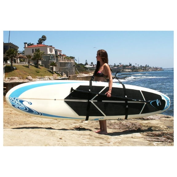Big Board Schlepper Stand Up Paddleboard Easy Carry Strap Shoulder Sling Holder Board Black