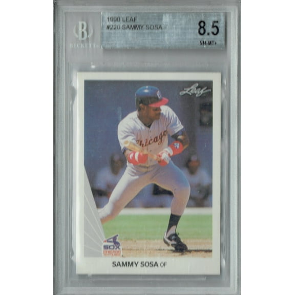 BGS 8.5 Sammy Sosa 1990 Leaf #220 Rookie Card Chicago White Sox