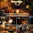 thumbnail image 7 of Candle Warmer Lamp with Timer, Purple Floral Damask Elegant Swirls Vintage Non-slip Wireless Remote Control Wax Melts Warmer with 4 Bulbs for Home Office Dorm, Birthday Gifts for Women, 7 of 7