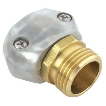 Gilmour Heavy Duty Clamp Repair 5/8in, 3/4in Metal End Hose Coupling Male