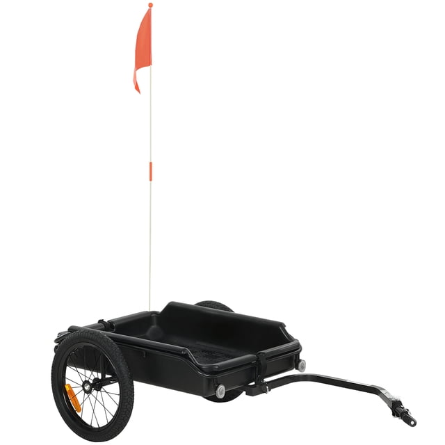 Soozier Bike Trailer, Bike Cargo Trailer with Quick Release 16" Wheels