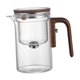 thumbnail image 3 of Glass Tapot Separación de agua Regalos de té para té suelto Té creativo té té maneñador de madera fabricante de té para casa de la casa de té casera 600 ml, 3 of 8
