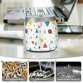 thumbnail image 6 of Yayeee Ashtray with Lid for Cigarette Smokeless Stainless Steel Home Ash Holder, Red Simple Shapes, 6 of 7