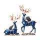 thumbnail image 5 of 2x estatuas de ciervos, figuritas de amantes de los renos, decoración del hogar, colección de ilustraciones, adorno, escultura de alce para gabinete, Azul, 5 of 8