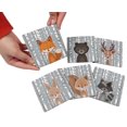 thumbnail image 6 of Inkdotpot Set of 6 Drink Coasters Easy Clean 4-inch SquareCoastersCork Base-Reusable- Animals, 6 of 8