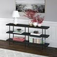 thumbnail image 3 of Evelyn&Zoe Harper 64" Wide Rectangular Console Table, Black Grain, 3 of 8