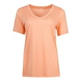 thumbnail image 7 of Athletic Works Women's and Women's Plus Core Active Short Sleeve V-Neck T-Shirt, Sizes XS-4X, 7 of 7