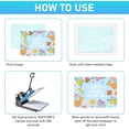 thumbnail image 4 of 6 Pcs Sublimation Cutting Boards Blanks 11"x7.87" Textured Tempered Glass Chopping Board Bulk, Heat Resistant & Non-Slip Kitchen Mat for DIY Heat Press Machine, Gifts for Birthday Christmas, 4 of 8