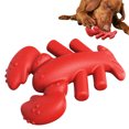 thumbnail image 2 of Large Dog Chew Toys Durable Bite Resistant Teeth Cleaning Separation Anxiety Lobster Shaped Dog Food-grade Material Pet Supplies (Brown), 2 of 7