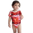 thumbnail image 3 of Daiia Autumn Maple Leaves Printed Unisex-Baby Short Sleeve Onesies Bodysuits Baby Climbing Clothes Soft and Comfortable Romper with Expandable Shoulder Design-12 Months, 3 of 8