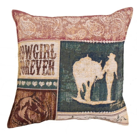 pillows western throw country tapestry cowgirl forever decorative walmart