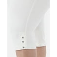thumbnail image 4 of JMS Just My Size by Hanes Women's Plus Size Pull on Bling Tab Capri Pants, Sizes 0X-4X, 4 of 5