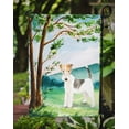 thumbnail image 3 of Carolines Treasures CK2550GF Under the Tree Fox Terrier Garden Size Flag, 3 of 3