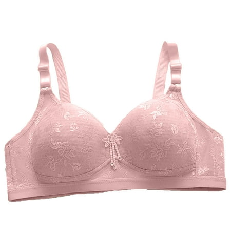 

Upgraded 2023 Gifts Woman S Solid Color Fashion Bowknot Comfortable Hollow Out Bra Underwear No Rims