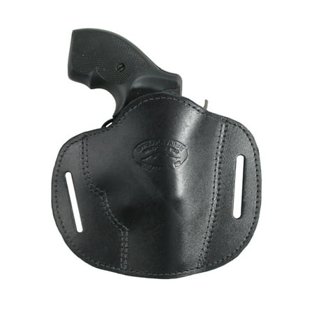 Barsony Right Black Leather Pancake Slide Holster Size 1 S&W Taurus Colt Charter Arms .22 .38 .357
