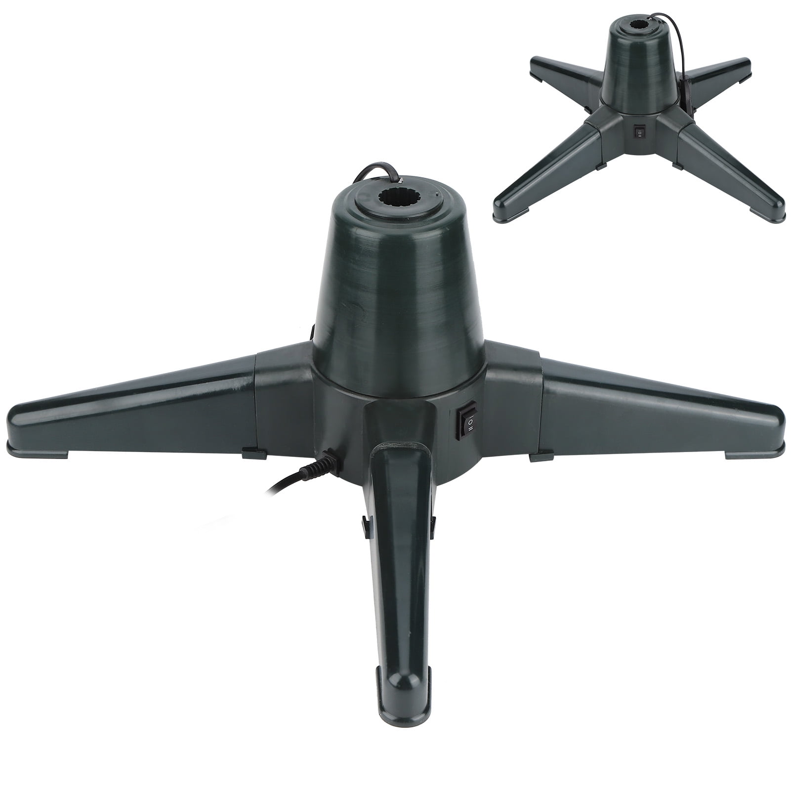 Support Sapin De Noël Rotatif électrique 66 Cm - Rotation 360°, Pour Tronc 2-3.2 Cm, Intérieur/extérieur