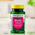 thumbnail image 6 of (3 pack) Spring Valley Extra Strength Biotin Plus Keratin Dietary Supplement Tablets for Hair/Skin/Nail Health, 10,000 mcg, 60 Count, 6 of 12